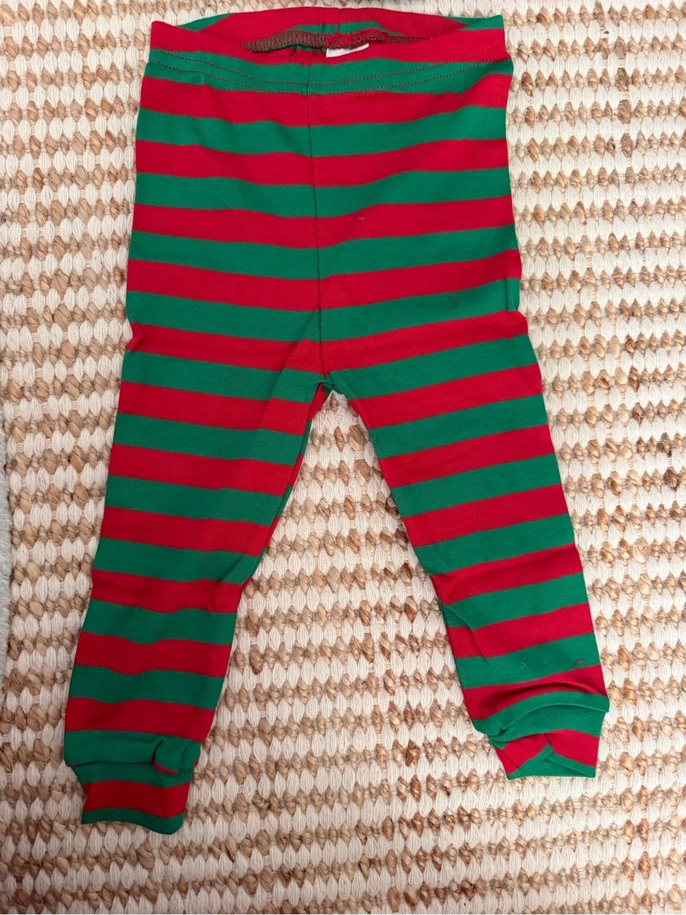The Children's Place 2pc Cotton Elf Pajama Top & Pants Set 9-12M Striped